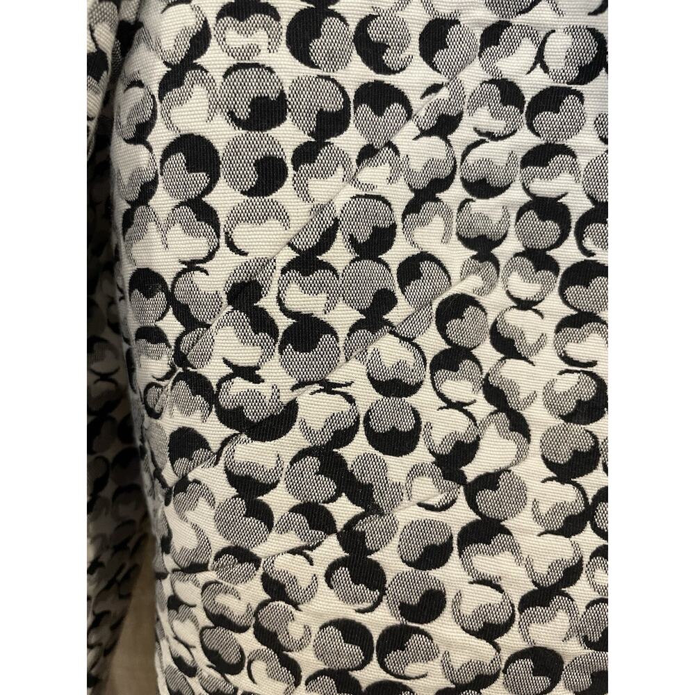 Akris Punto Textured Blazer Womens 6 Black & White Jacket Work Business, Cropped - Picture 10 of 12
